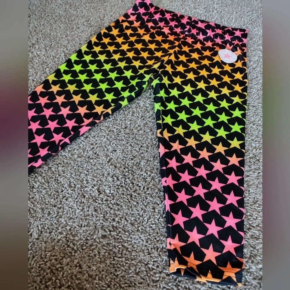 Converse Star Print Youth Leggings NWOT